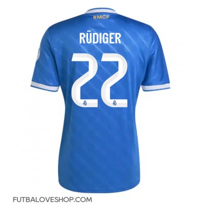 Dres Real Madrid Antonio Rudiger #22 Tretina 2025-26 Krátky Rukáv Dres Real Madrid Antonio Rudiger #22 Tretina 2025-26 Krátky Rukáv